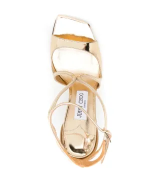 Jimmy Choo Azia メタリックサンダル - サムネイル4