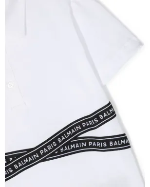 Balmain Kids ロゴプリントポロシャツ - サムネイル3