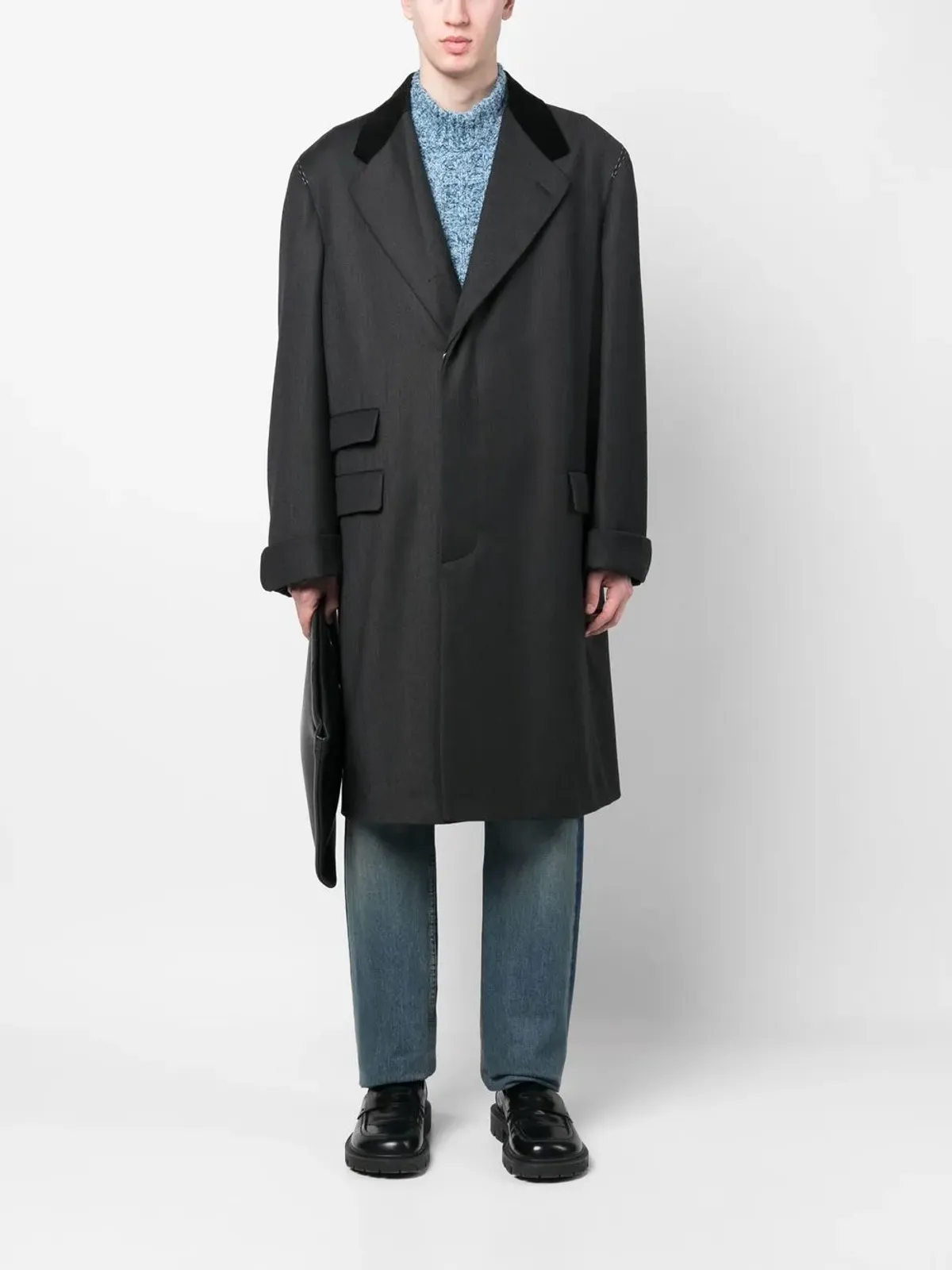 Maison Margiela ワークインプログレス ウールコート - 画像2