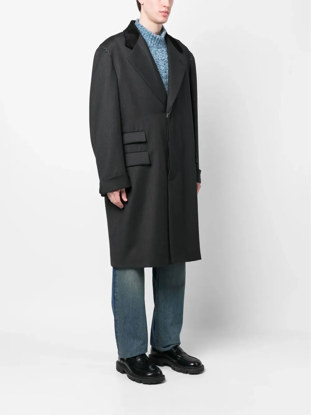 Maison Margiela ワークインプログレス ウールコート - 画像3