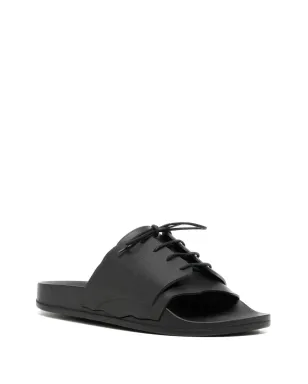 Maison Margiela レースアップ プールサンダル - ブラック - サムネイル2