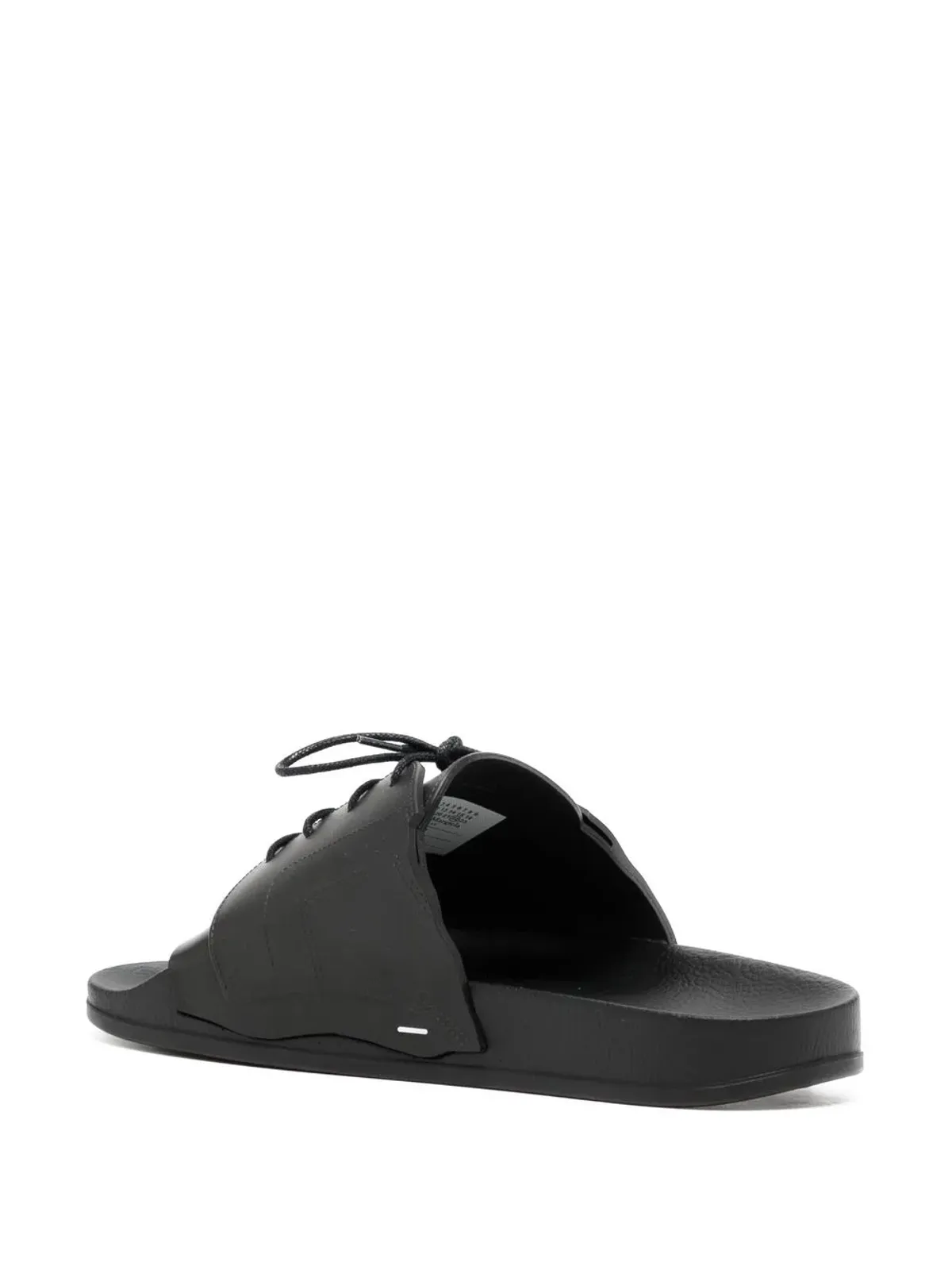 Maison Margiela レースアップ プールサンダル - ブラック - 画像3