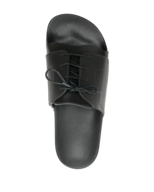 Maison Margiela レースアップ プールサンダル - ブラック - サムネイル4