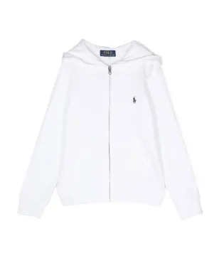 POLO RALPH LAUREN KIDS 刺繍ポニーディテールのフード付きパーカー - サムネイル1