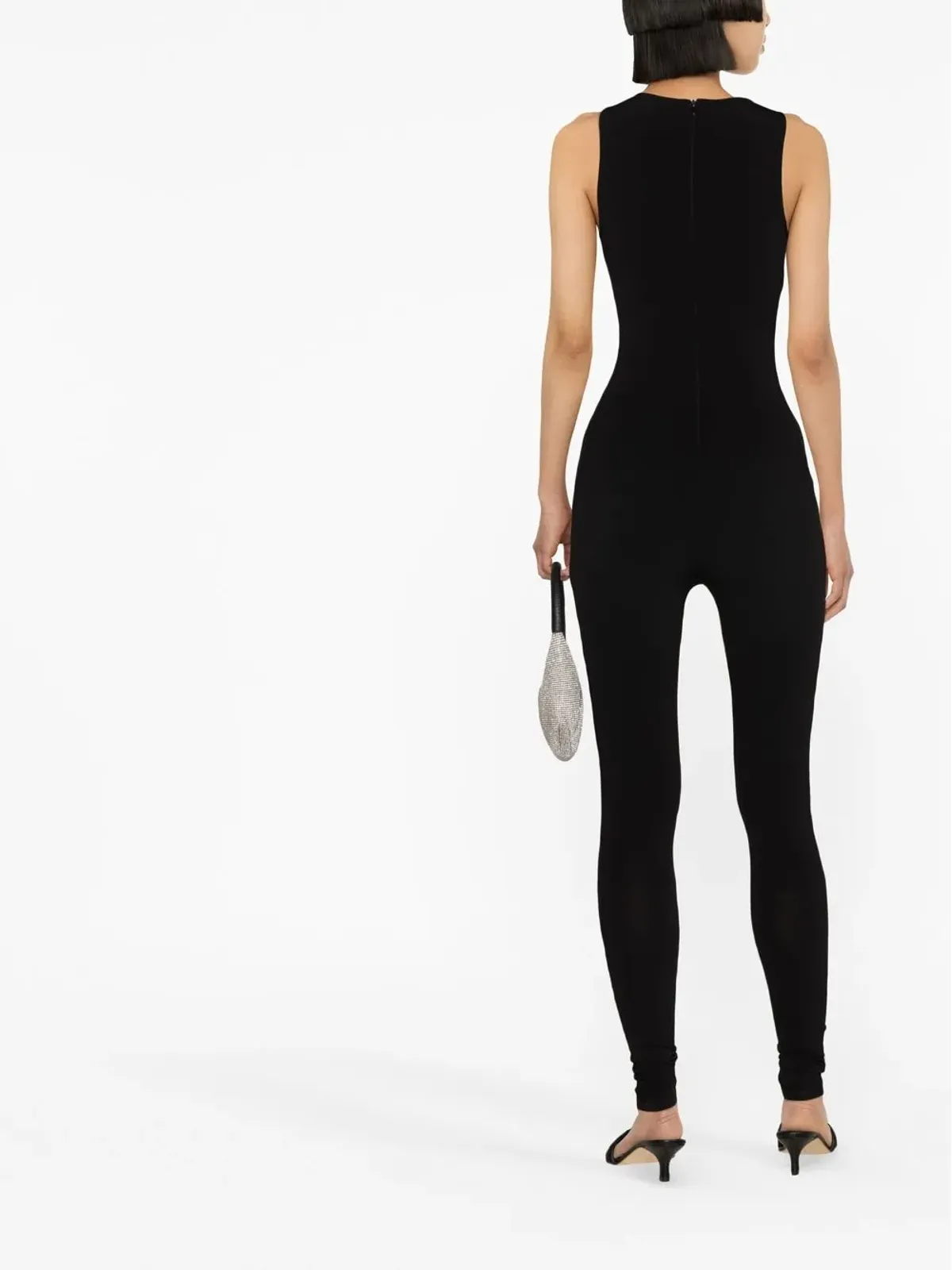Atu Body Couture ノースリーブ クルーネック キャットスーツ - 画像4