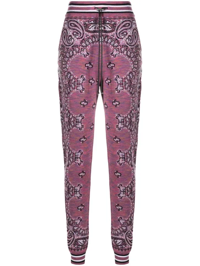 AMIRI AMIRI バンダナ柄ニットトラックパンツの商品画像