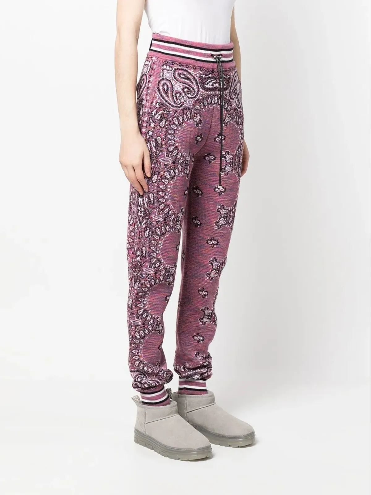 AMIRI バンダナ柄ニットトラックパンツ - 画像3