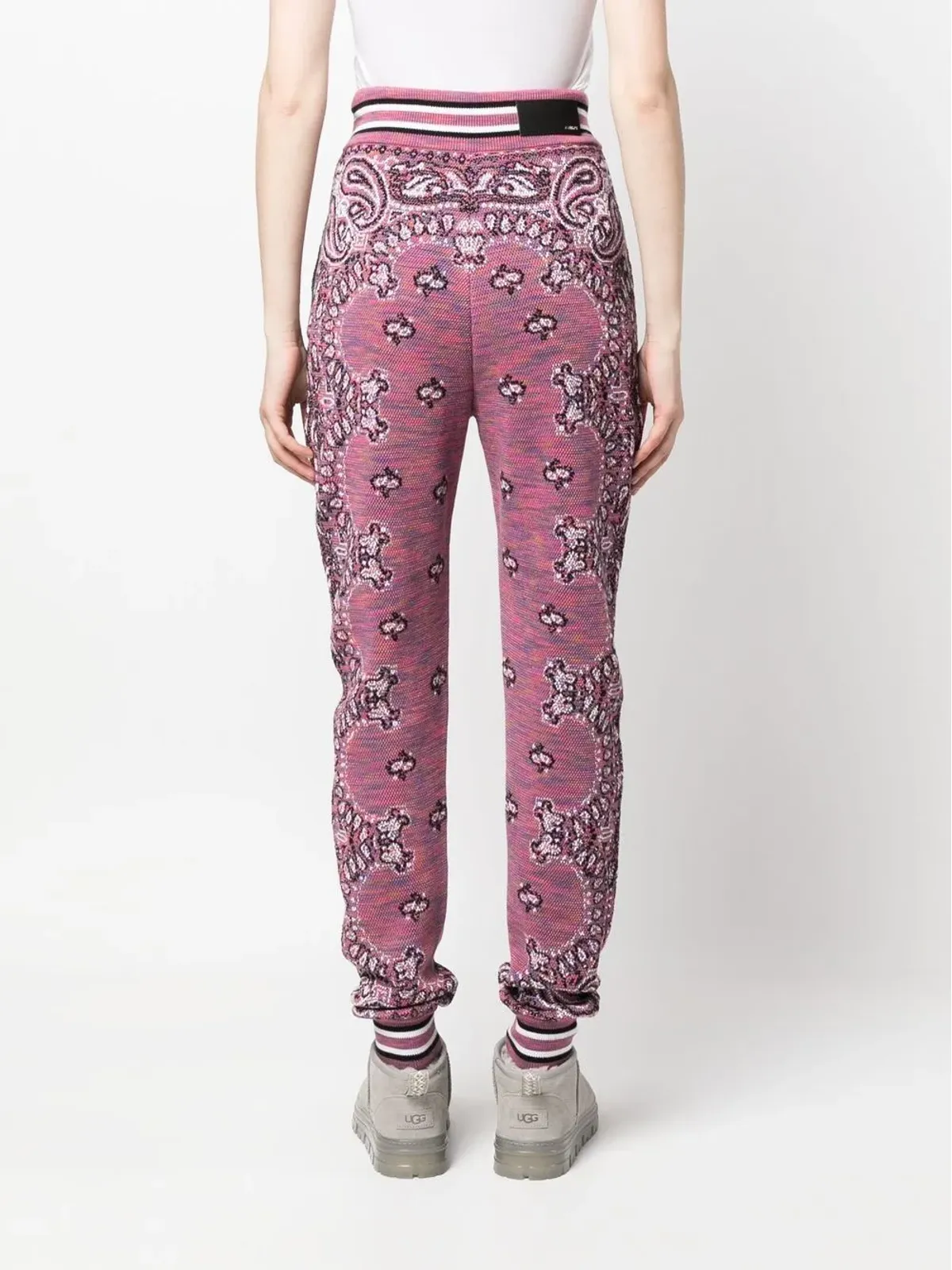 AMIRI バンダナ柄ニットトラックパンツ - 画像4