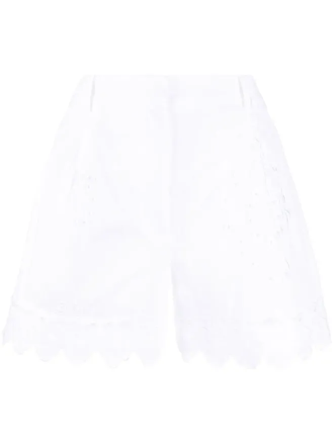 Simone Rocha Simone Rocha ブロderie-anglaise コットンショーツの商品画像