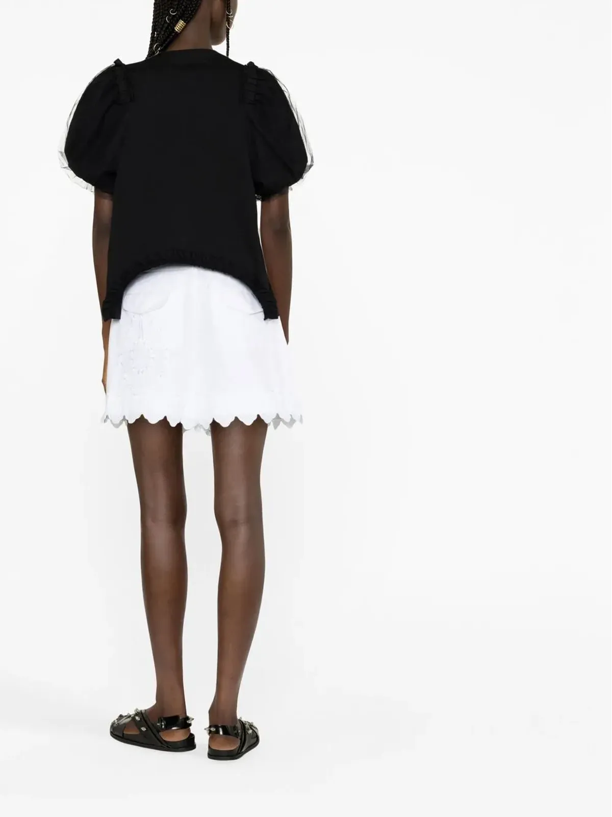 Simone Rocha ブロderie-anglaise コットンショーツ - 画像4