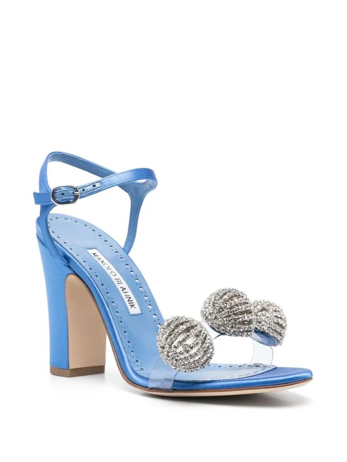 Manolo Blahnik Ostria 90mm スターエンベリッシュド サンダル - 画像2