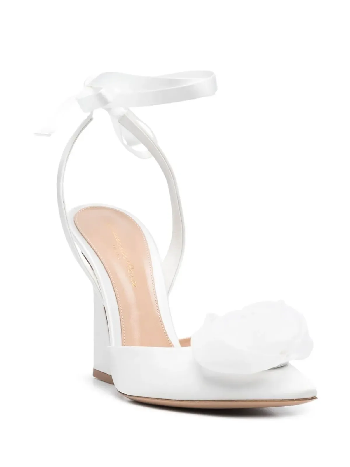 Gianvito Rossi 花モチーフ付きポインテッドトゥパンプス - 画像2