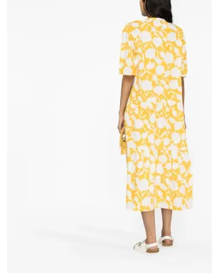Woolrich floral-print cotton dress - Yellow - サムネイル4