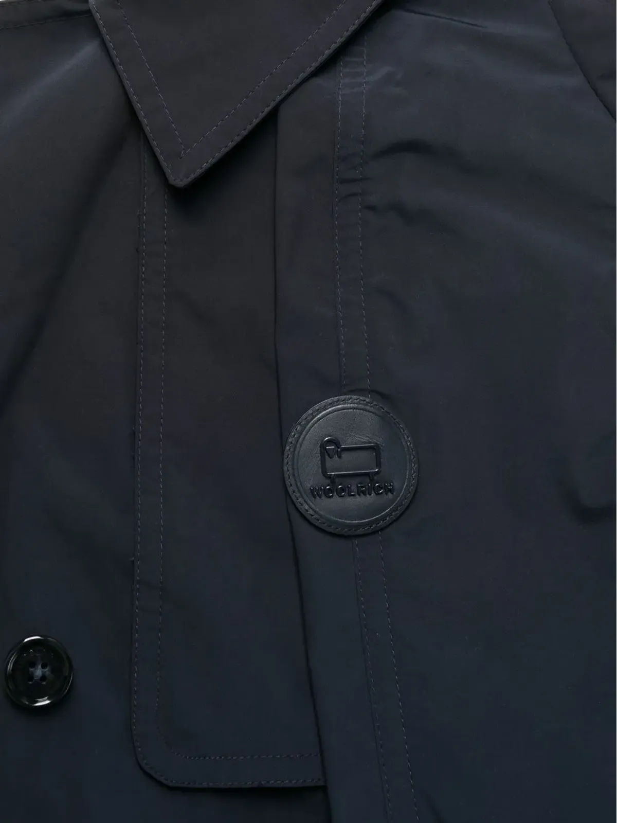 Woolrich ロゴパッチ トレンチコート - 画像5