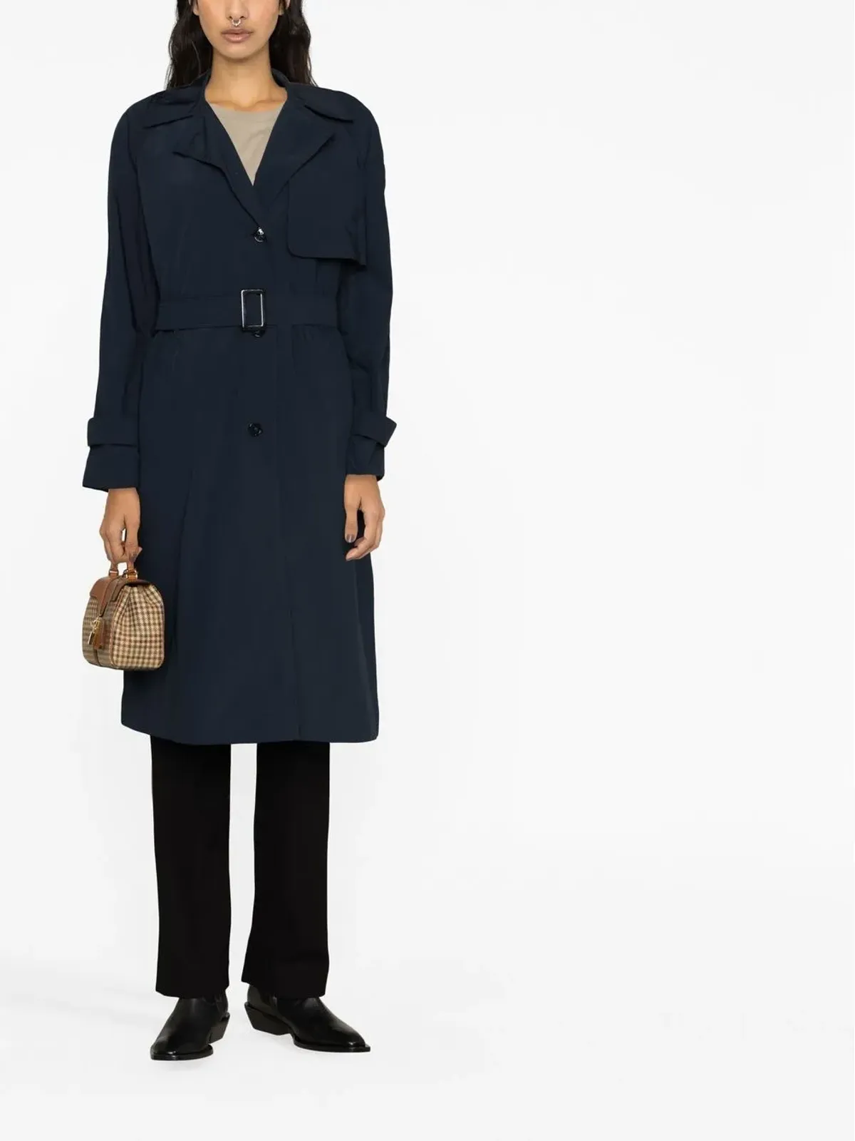 Woolrich ロゴパッチ トレンチコート - 画像2