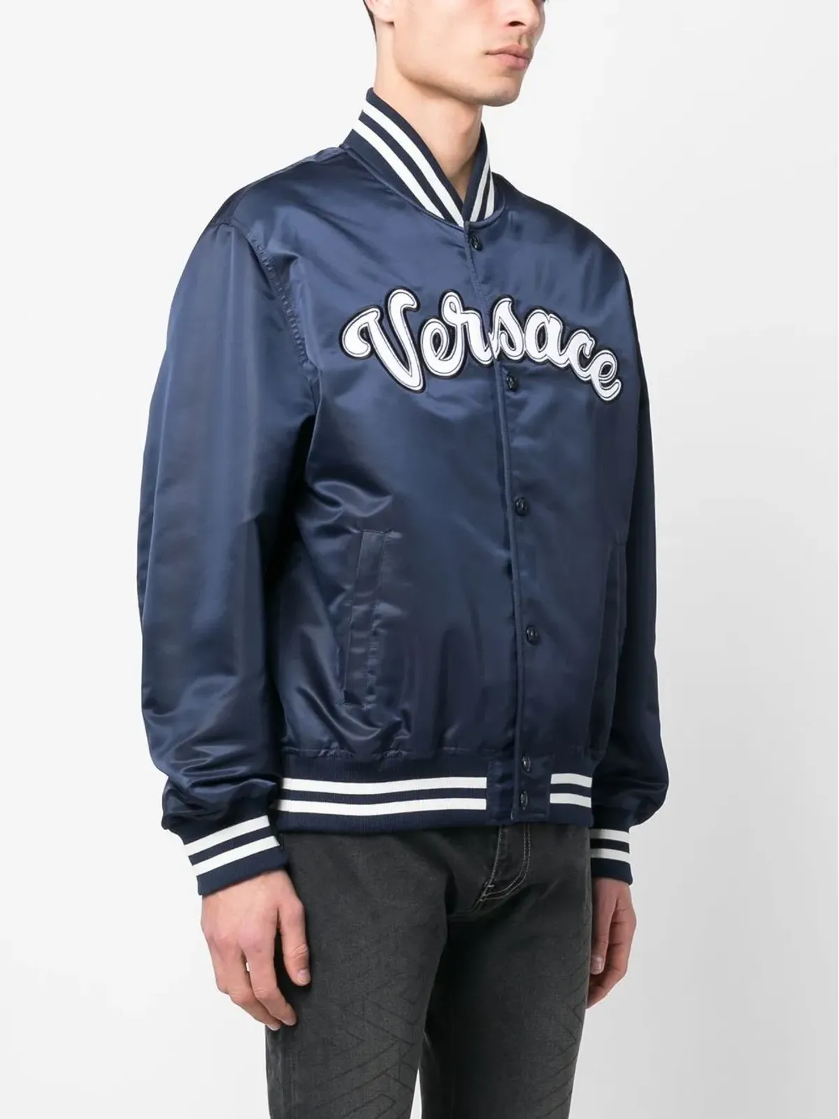 Versace ロゴアップリケ ボンバー ジャケット - 画像3