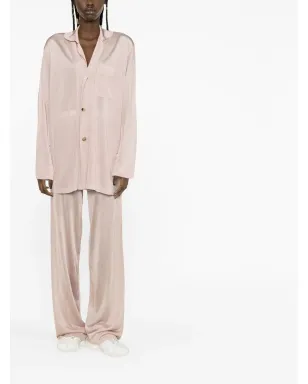 Maison Margiela オーバーサイズ ボタンアップ ブラウス - ピンク - サムネイル4