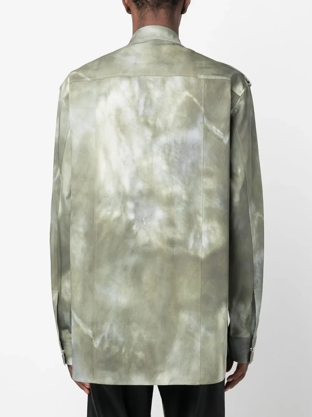 Balmain フェードエフェクト ミリタリージャケット グリーン - 画像4