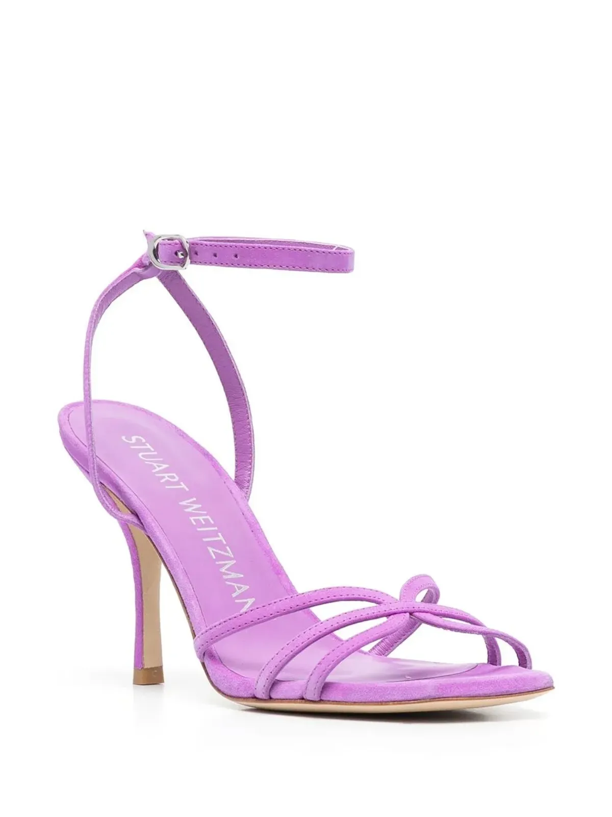 Stuart Weitzman ヌディスト 100mm スエードサンダル - 画像2