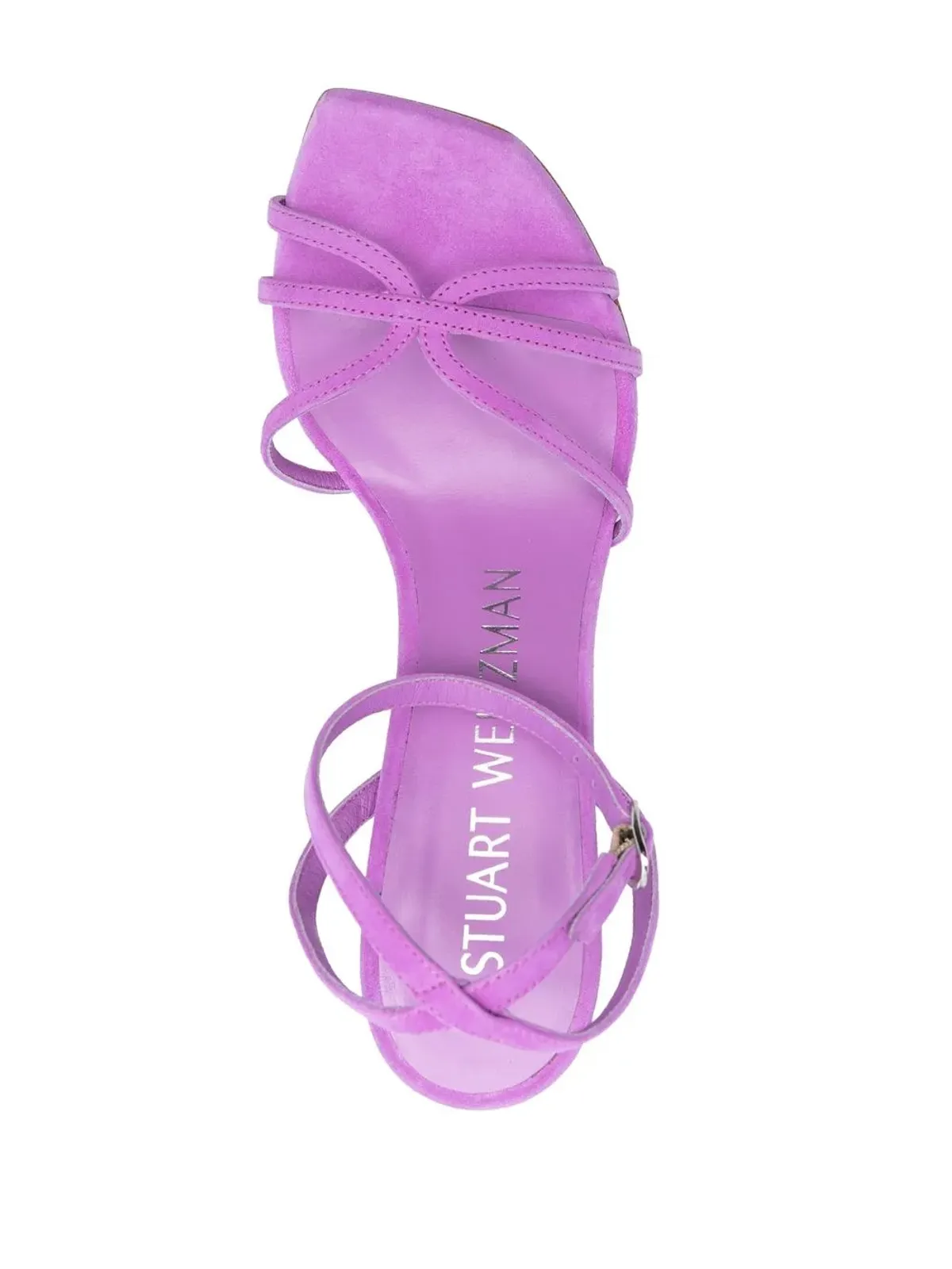 Stuart Weitzman ヌディスト 100mm スエードサンダル - 画像4