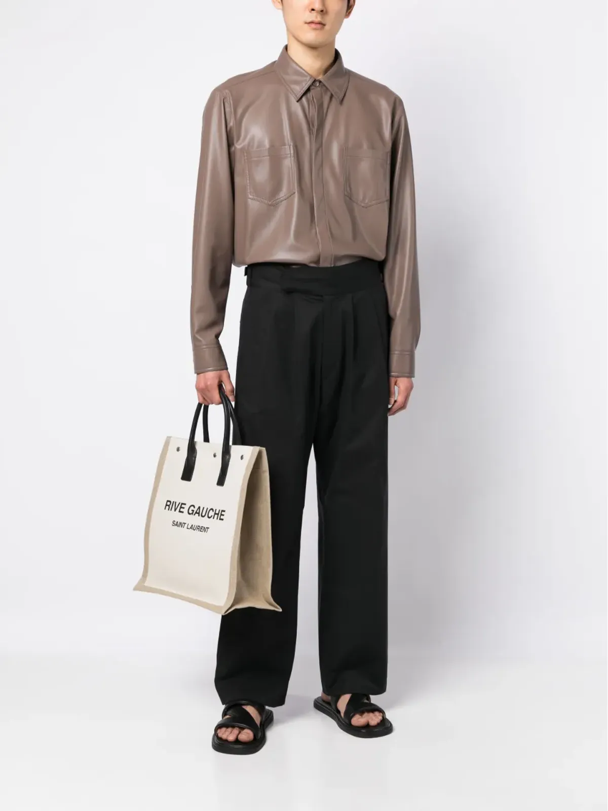 Saint Laurent リヴ・ゴーシュ ノース／サウス トートバッグ - 画像2