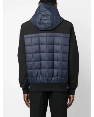 Moose Knuckles panelled hooded padded jacket - Blue - サムネイル4