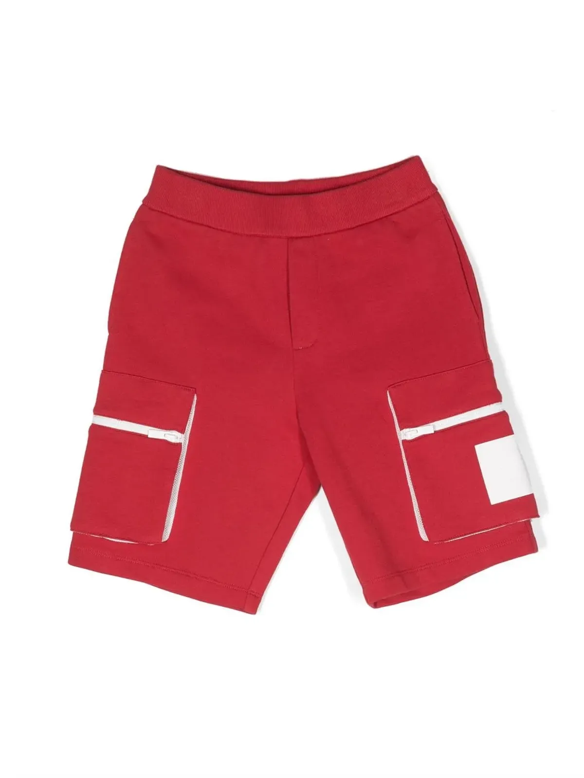 Emporio Armani Kids ツートーンコットン トラックショーツ - 画像1