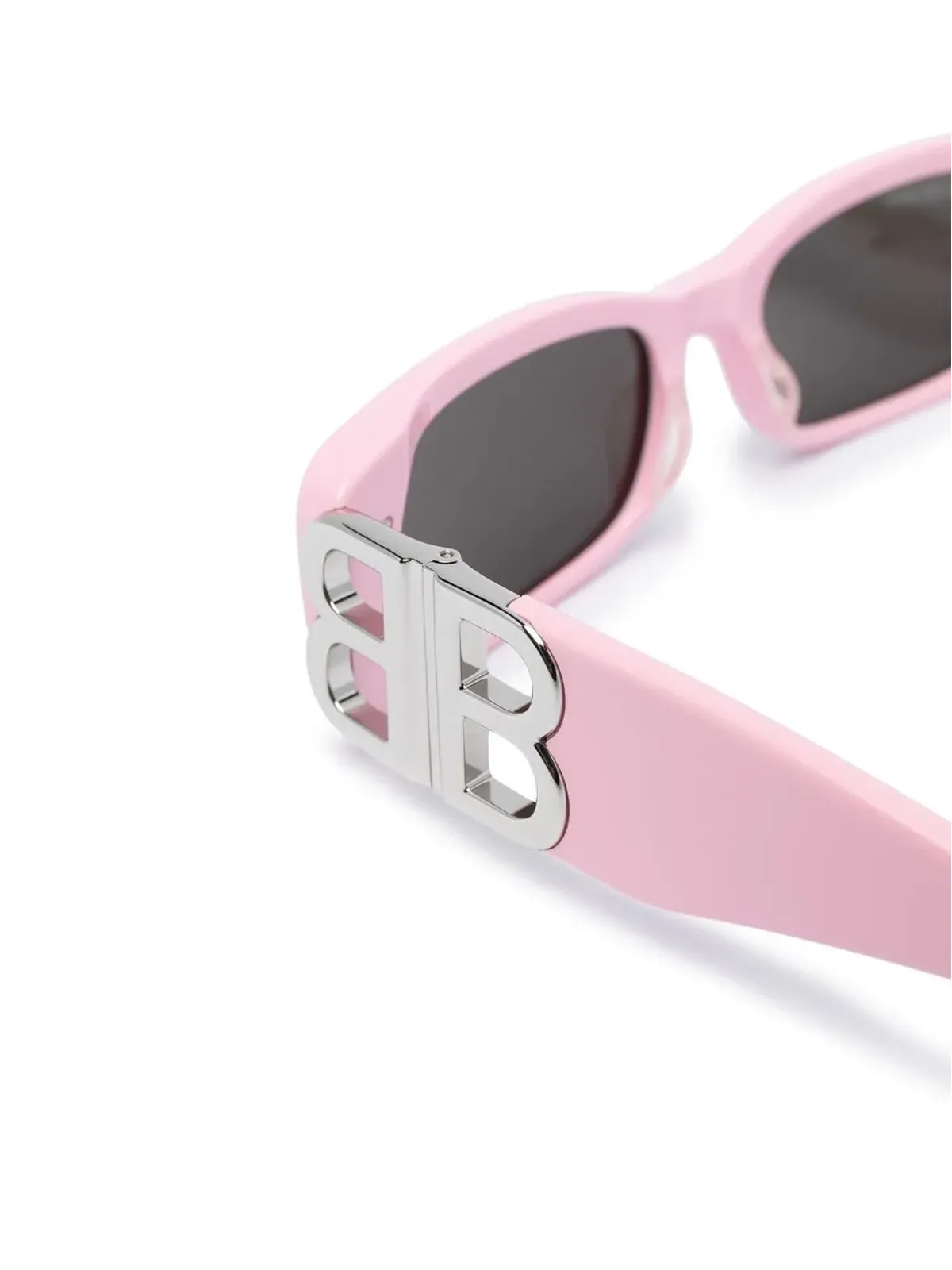 Balenciaga Eyewear クリスタル装飾のスクエアフレーム サングラス - Pink - 画像3