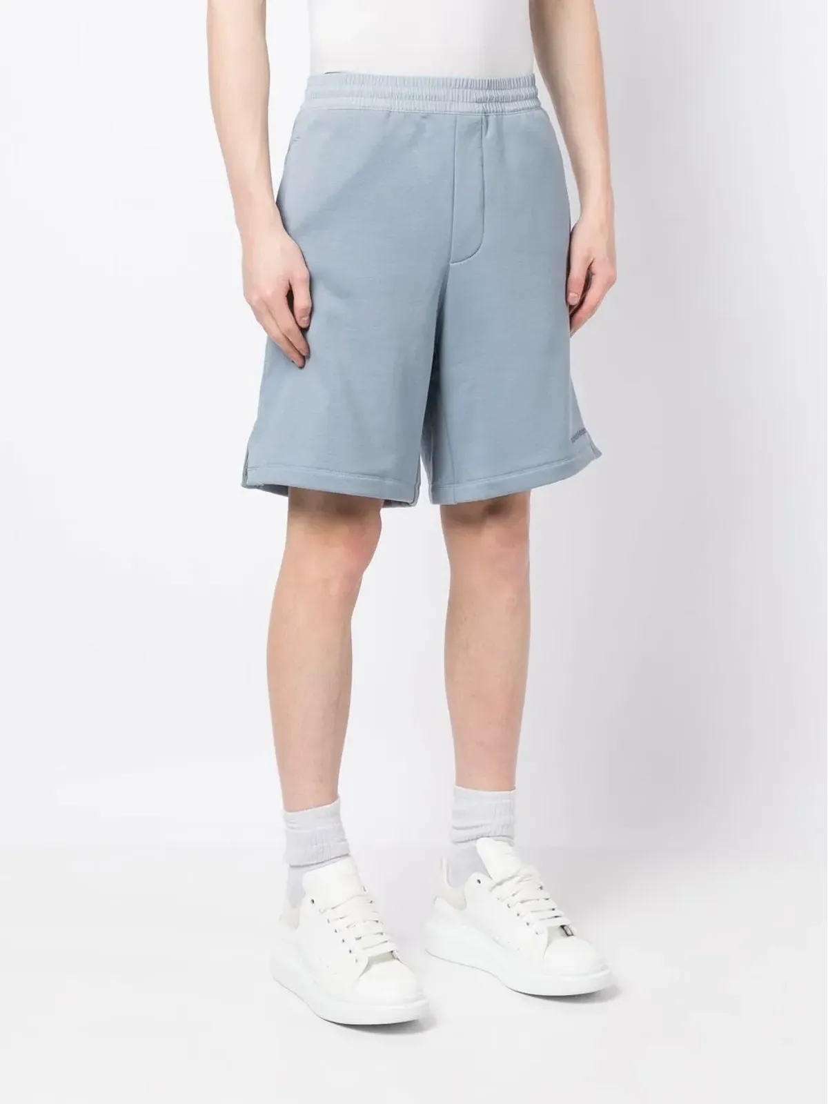 Emporio Armani エラスティックウェスト バミューダショーツ ブルー - 画像3
