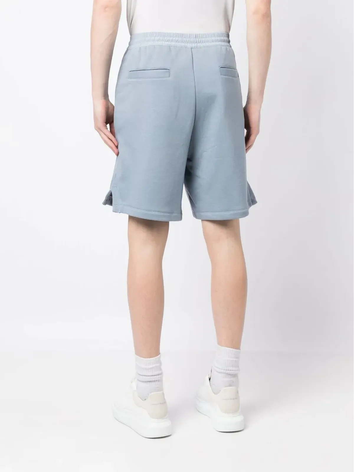 Emporio Armani エラスティックウェスト バミューダショーツ ブルー - 画像4