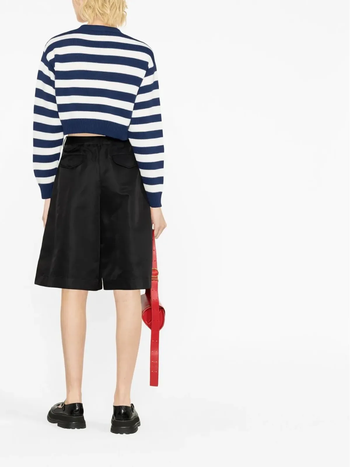 Kenzo マリンストライプのクロップドカーディガン - 画像4