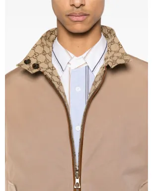 Gucci GG Supremeキャンバス リバーシブルジャケット - ブラウン - サムネイル5