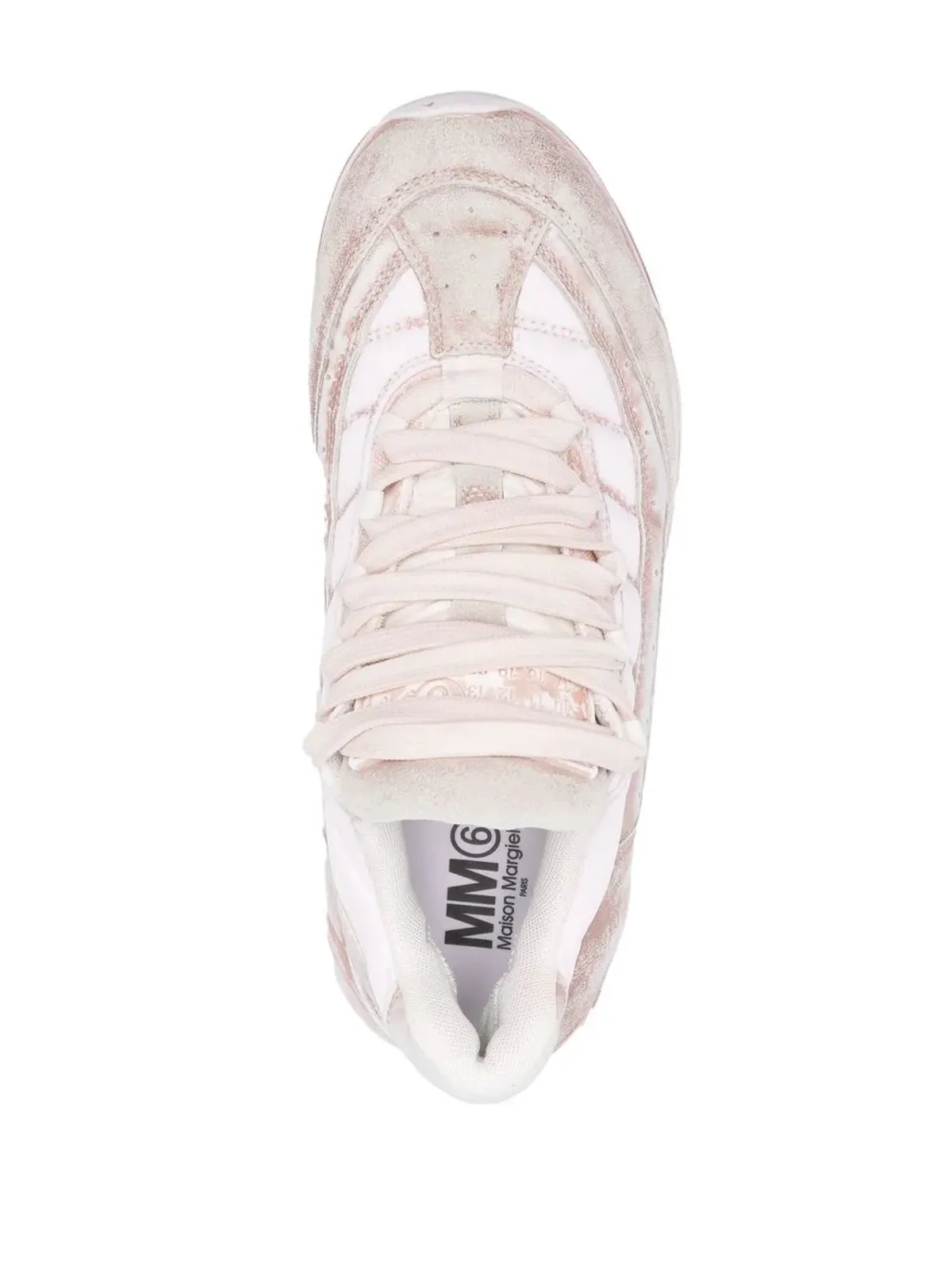 MM6 Maison Margiela パネルド ロー・トップ スニーカー - 画像4