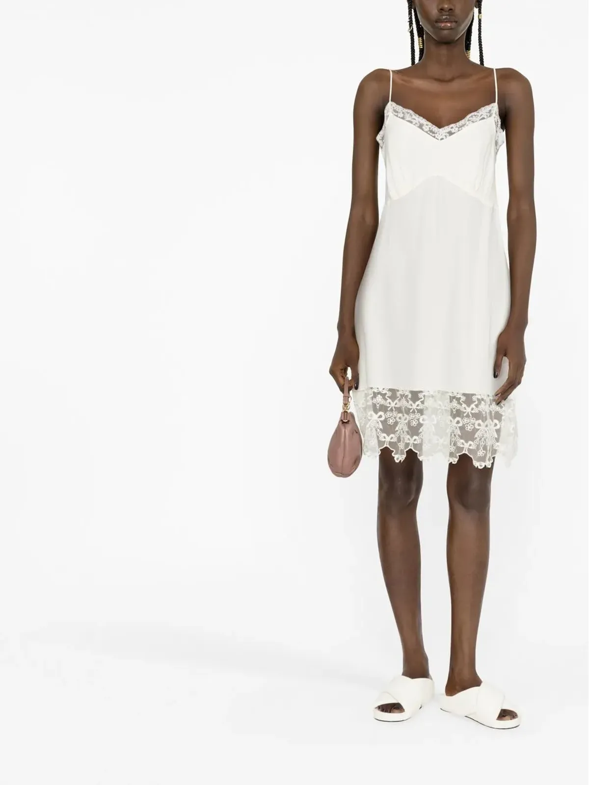 Simone Rocha レーストリム・スリップドレス - 画像2
