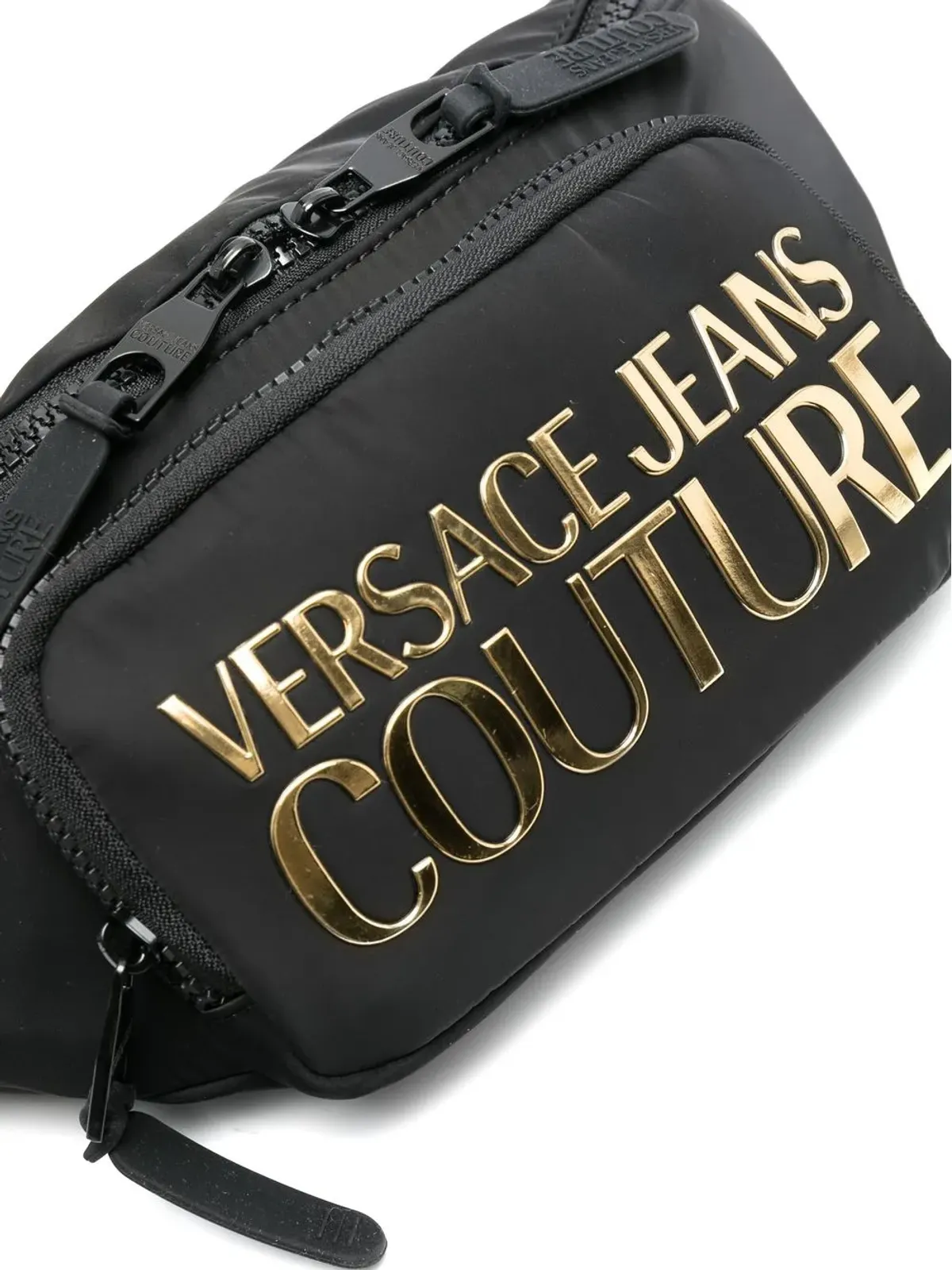 Versace Jeans Couture ロゴプリント ベルトバッグ ブラック - 画像4