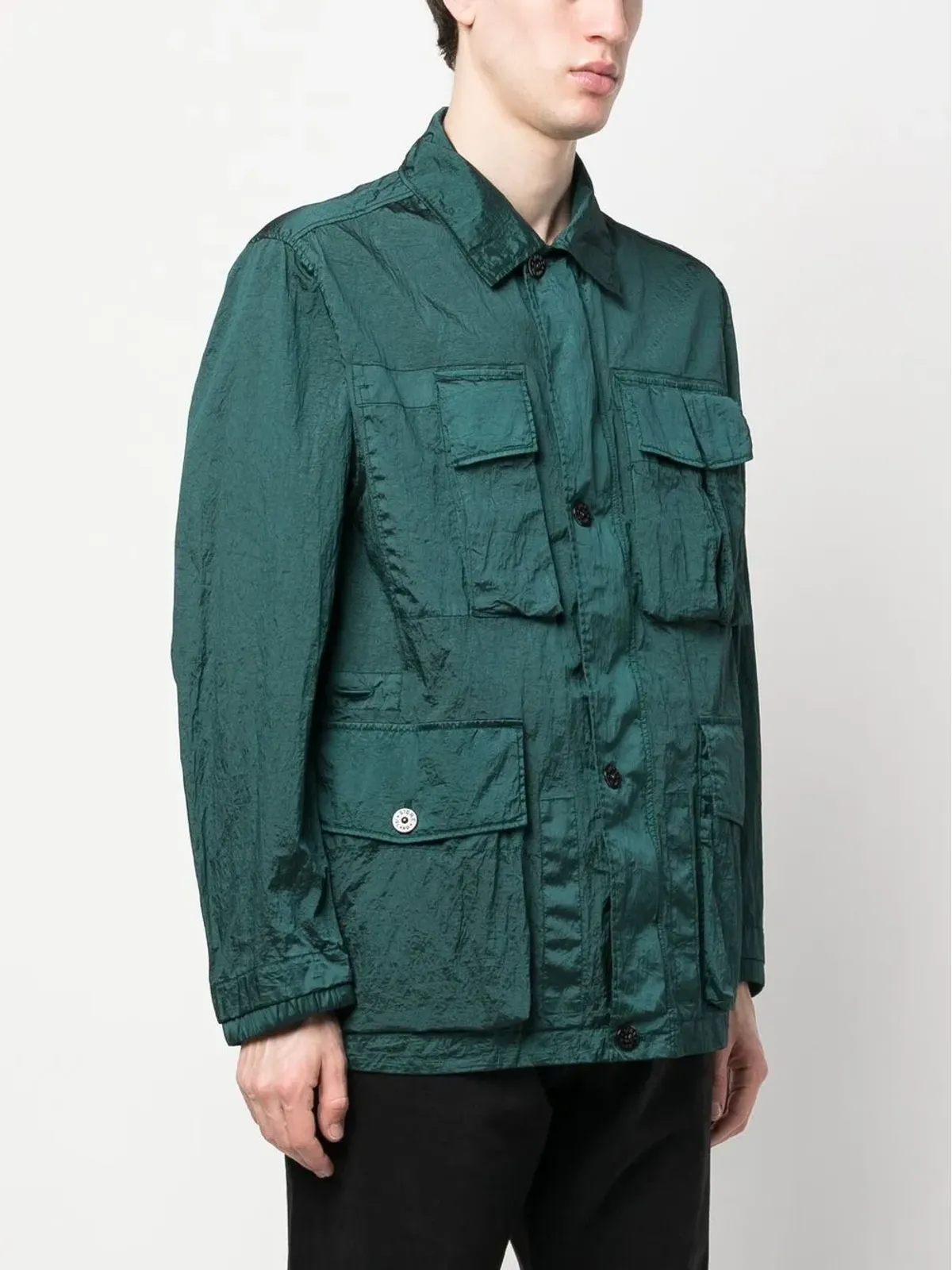 Stone Island コンパスパッチ シャツジャケット - 画像3