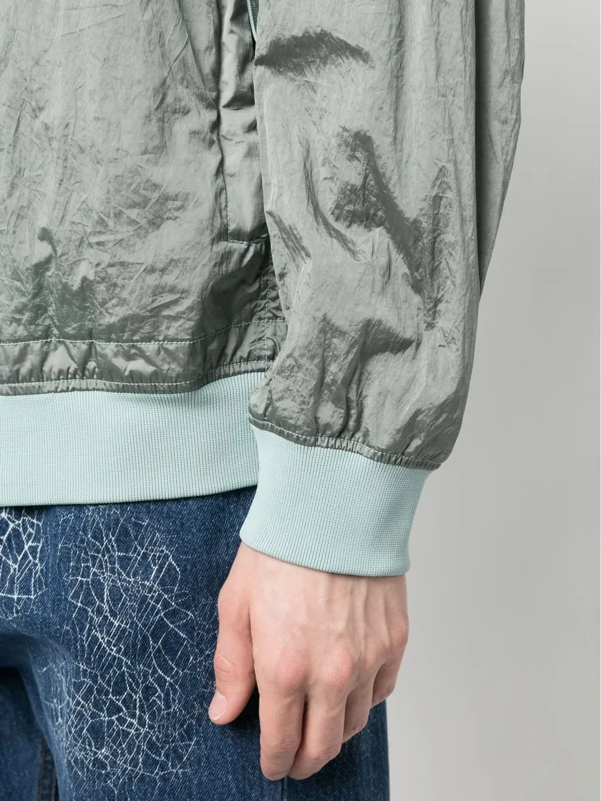 Stone Island コンパスパッチ ロングスリーブ ボンバージャケット - 画像5