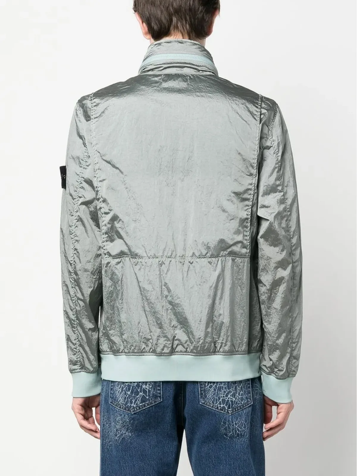 Stone Island コンパスパッチ ロングスリーブ ボンバージャケット - 画像4