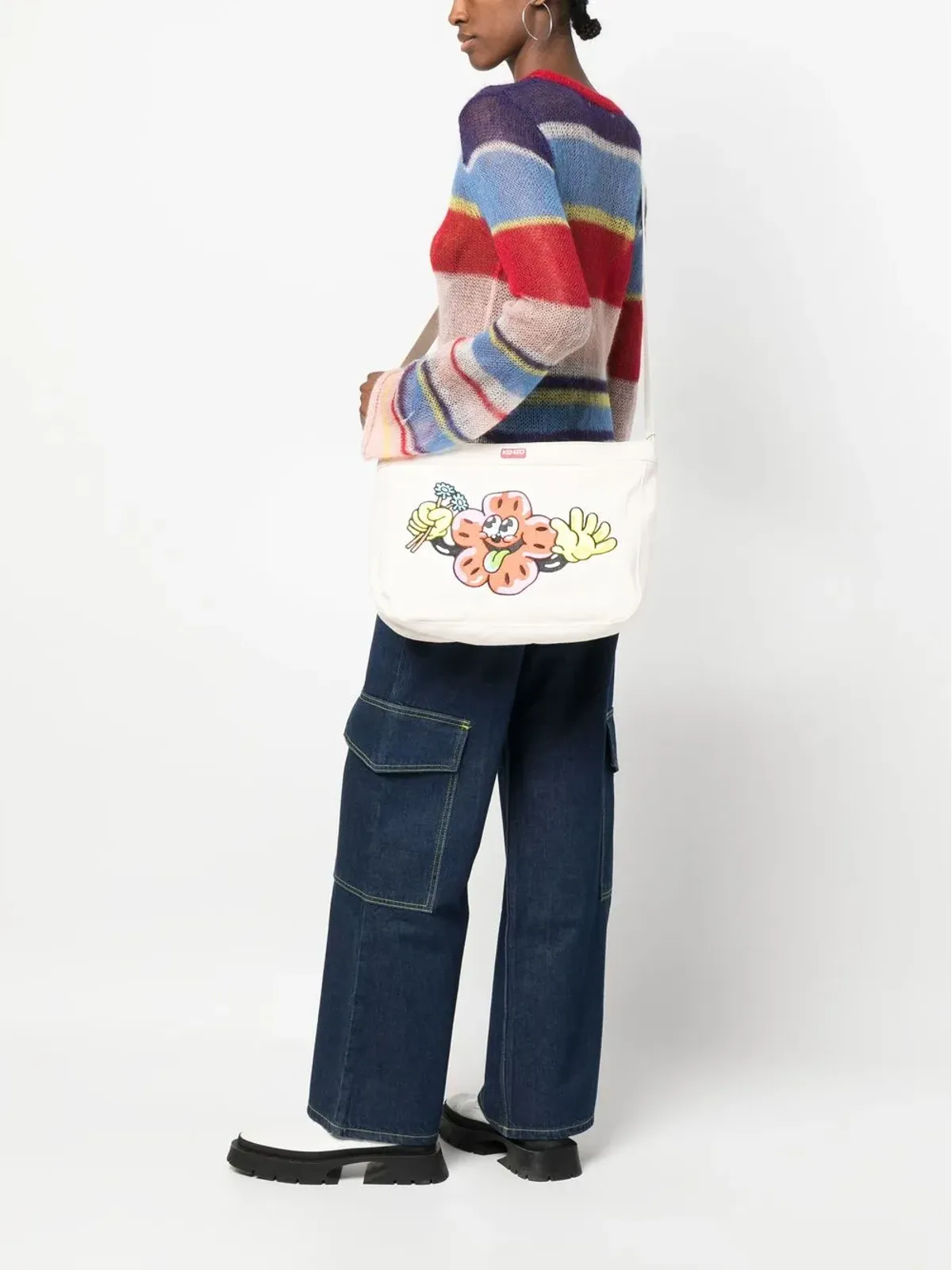 Kenzo ロゴパッチ ショルダーバッグ - 画像2