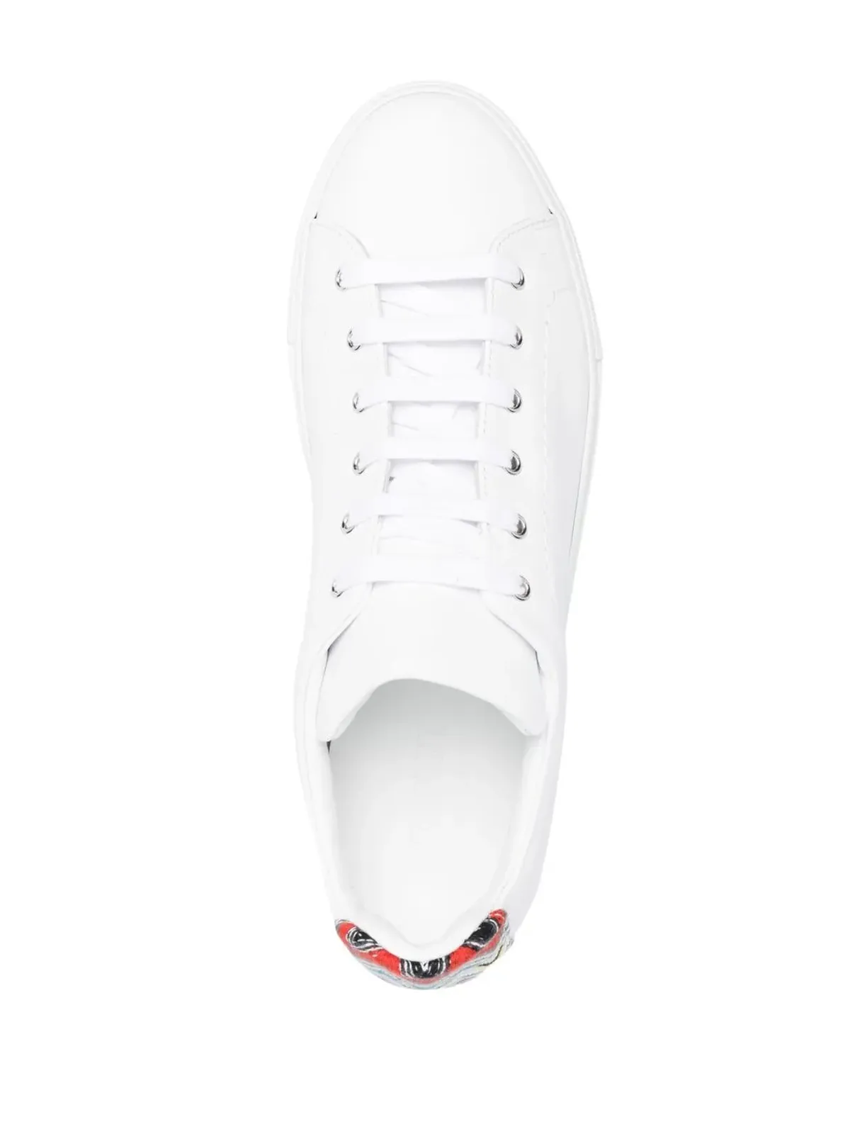 Missoni ジグザグトリム レザー スニーカー - White - 画像4