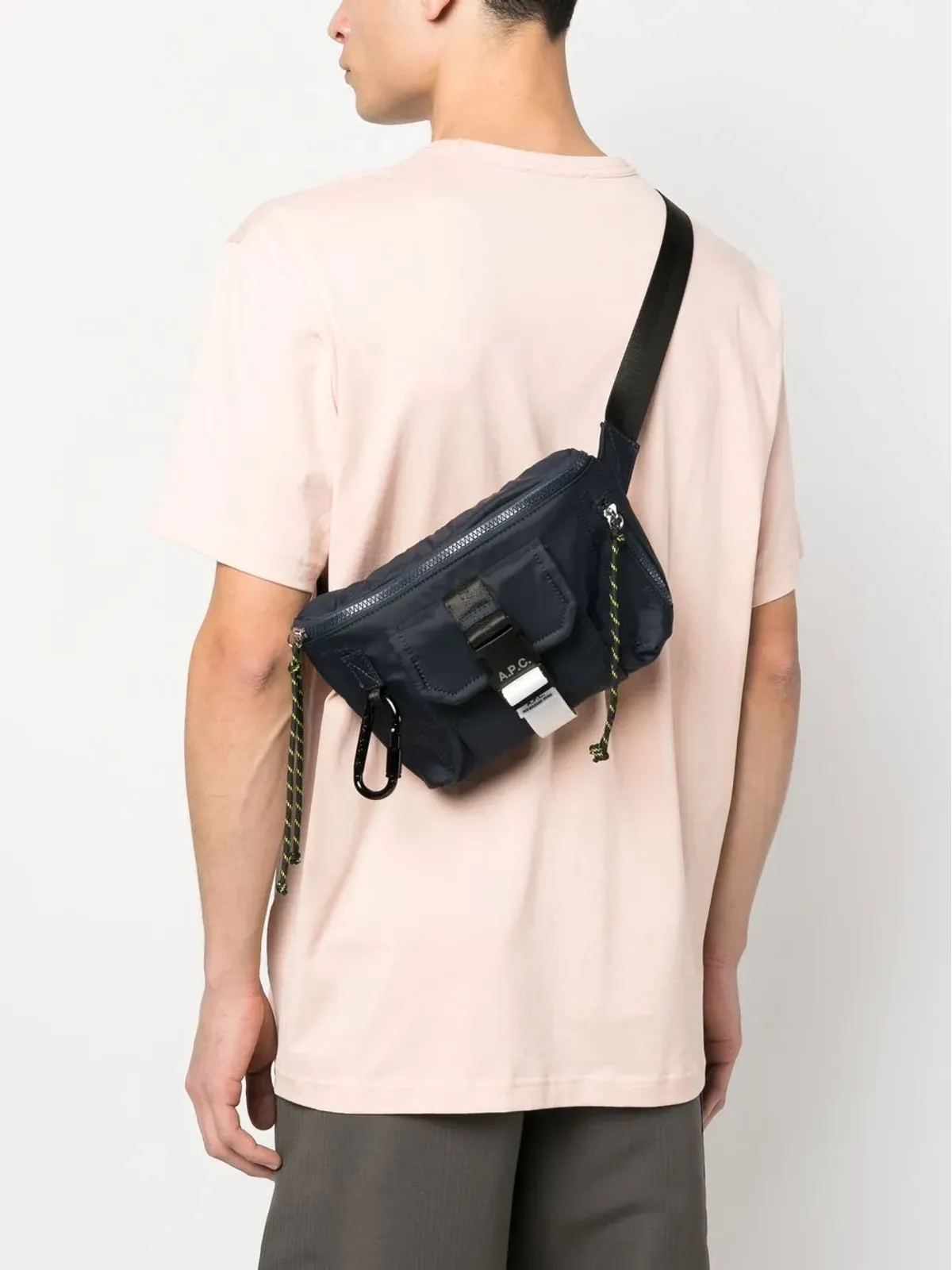 A.P.C. ロゴパッチ ベルトバッグ - ブルー - 画像2