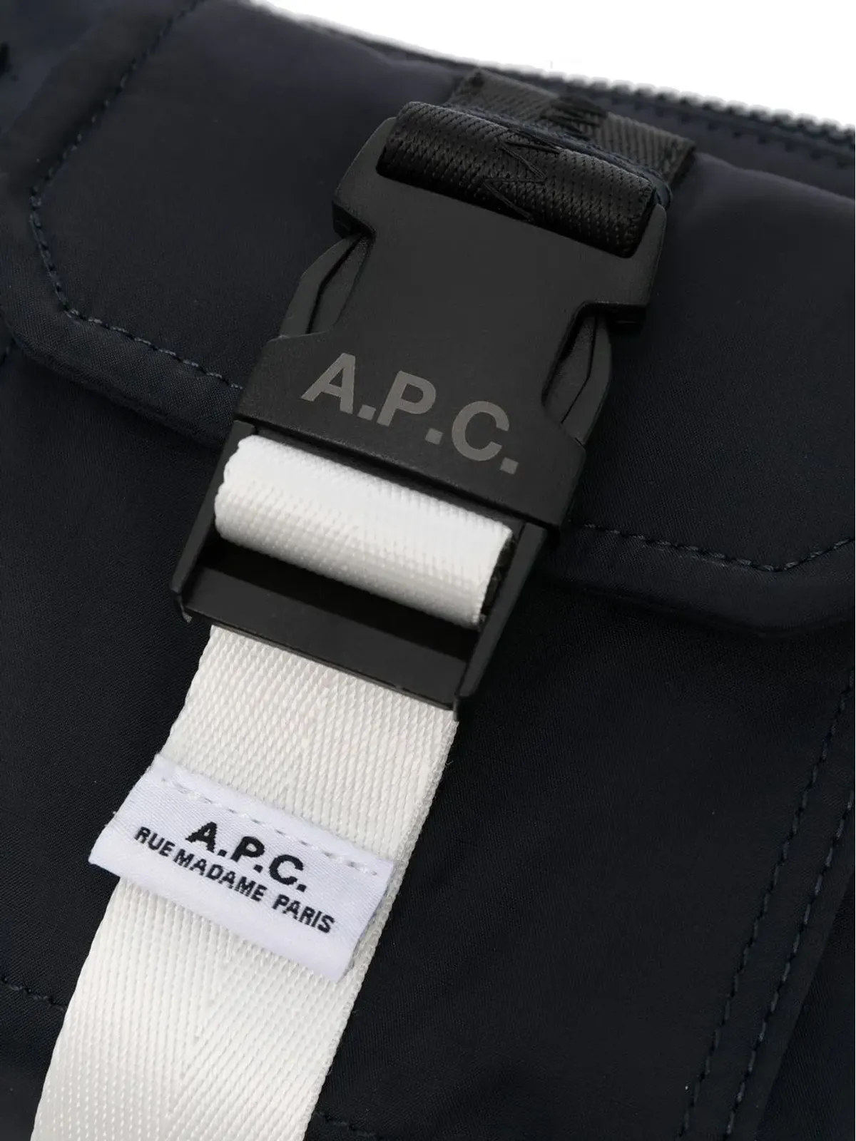 A.P.C. ロゴパッチ ベルトバッグ - ブルー - 画像4