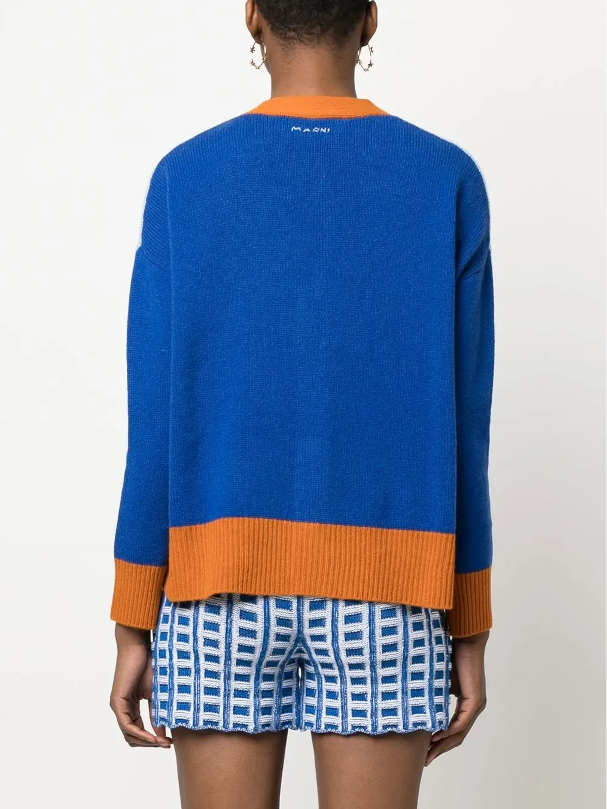 Marni コントラストトリム ニットカーディガン - 画像4