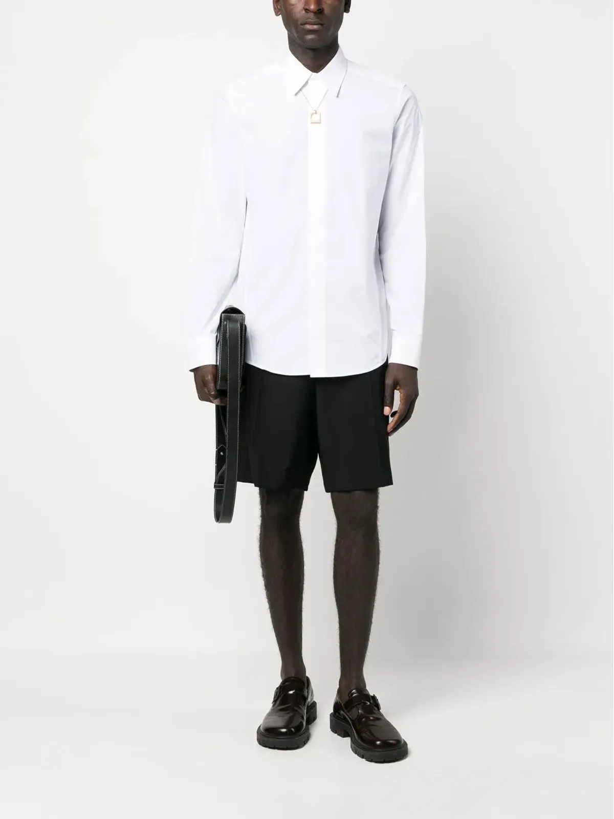 Lanvin ポインテッドカラー コットンシャツ - 画像2