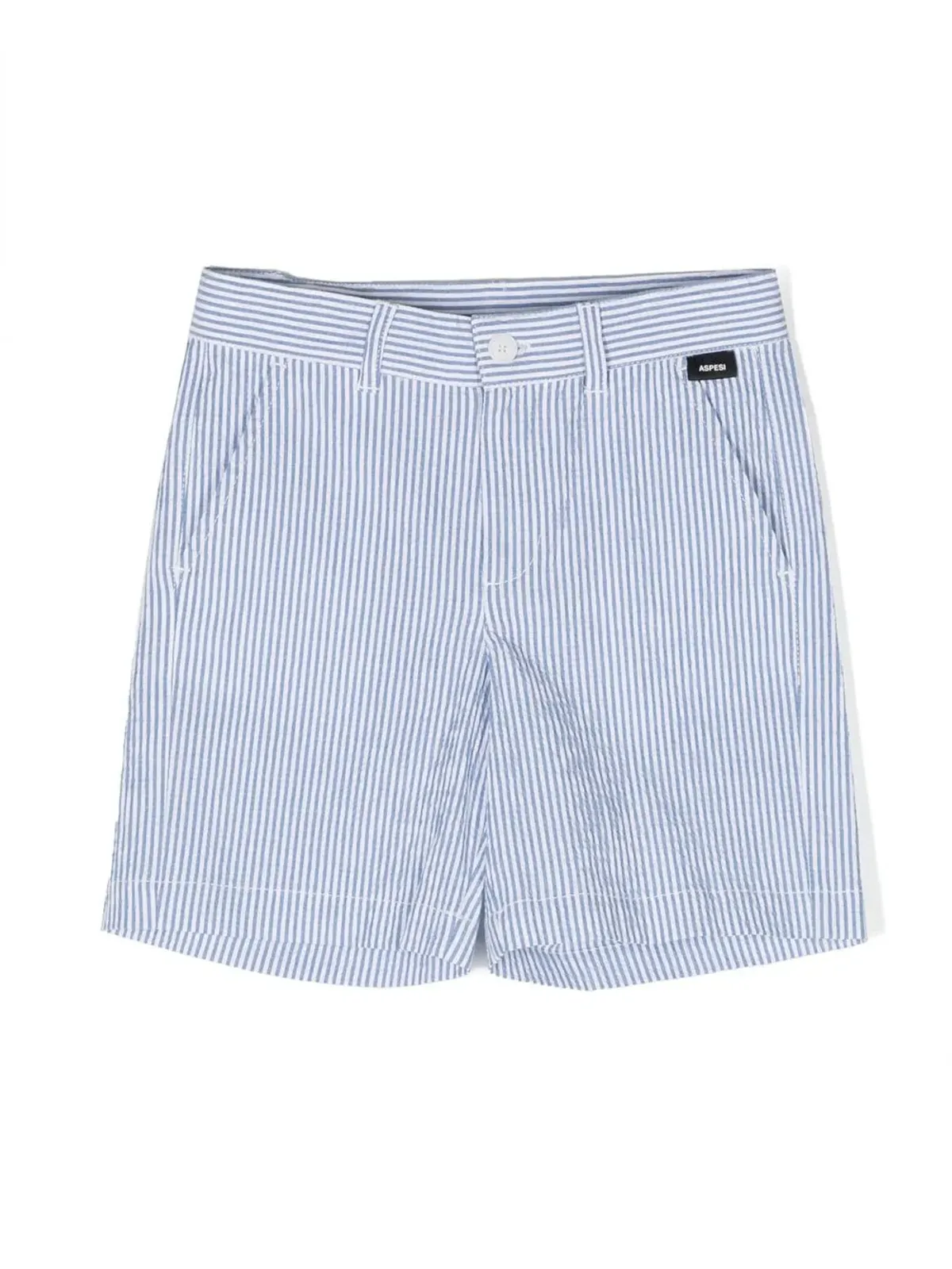 Aspesi Kids ストライプ柄ストレッチコットンショーツ - 画像1
