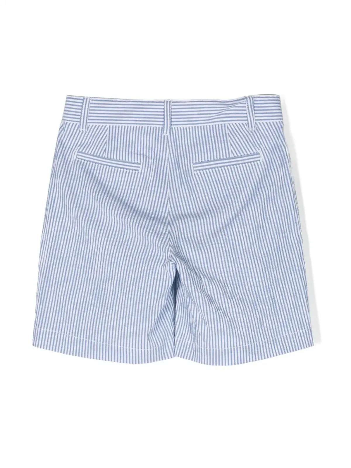 Aspesi Kids ストライプ柄ストレッチコットンショーツ - 画像2