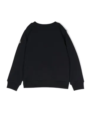 Moncler Enfant ロゴプリント コットン スウェットシャツ - Blue - サムネイル2