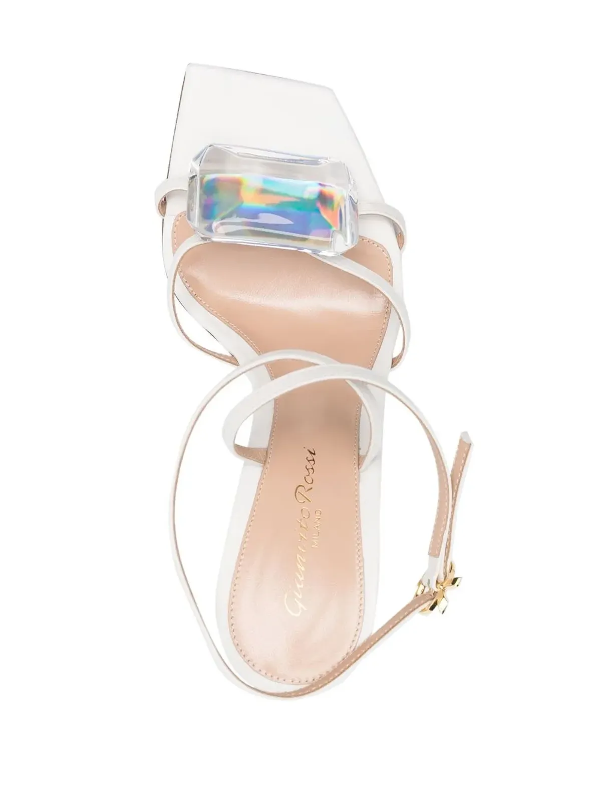 Gianvito Rossi クリスタルストラップサンダル - 画像4
