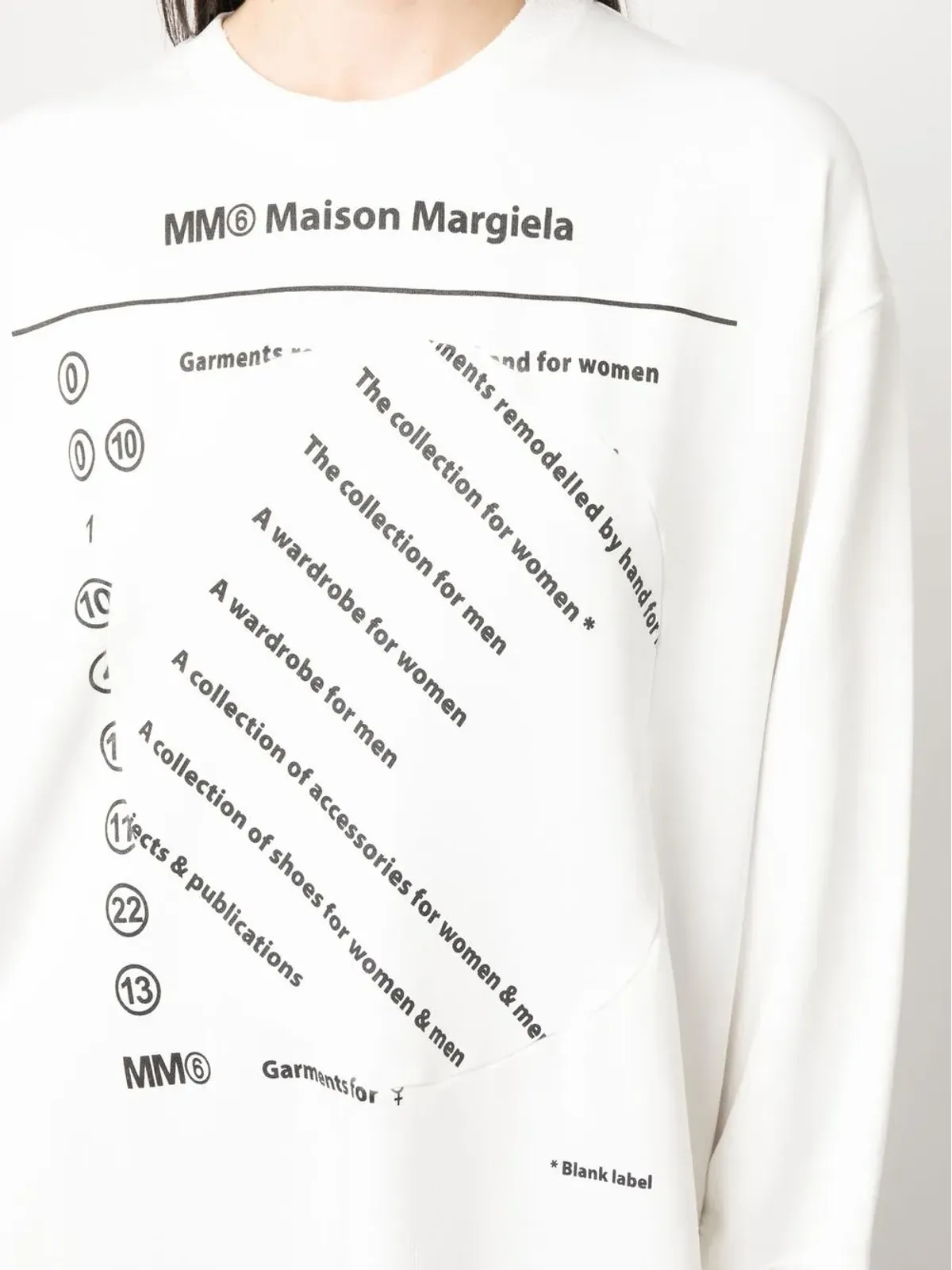 MM6 Maison Margiela ロゴプリントスウェットドレス - 画像5