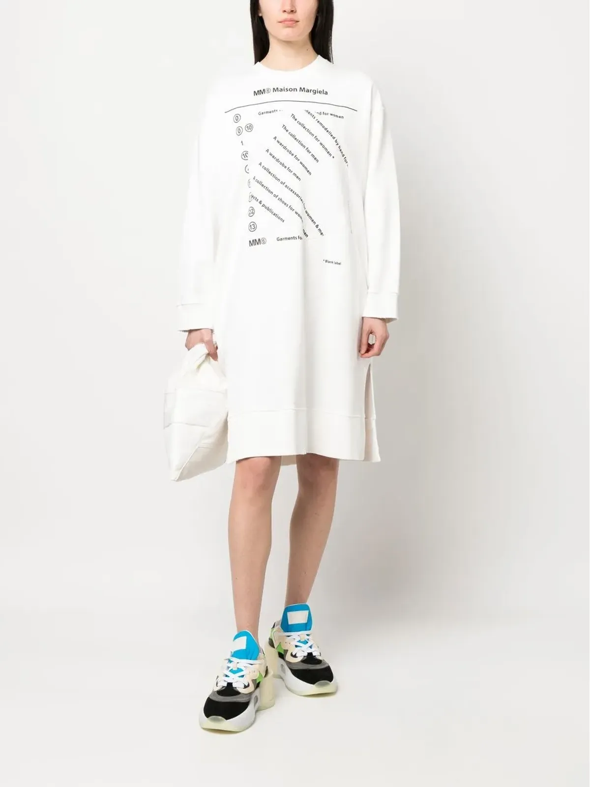 MM6 Maison Margiela ロゴプリントスウェットドレス - 画像2